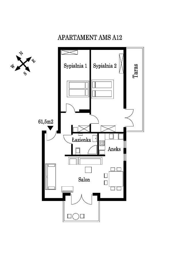 Апартаменти Apartament Ams A12 Реваль Екстер'єр фото
